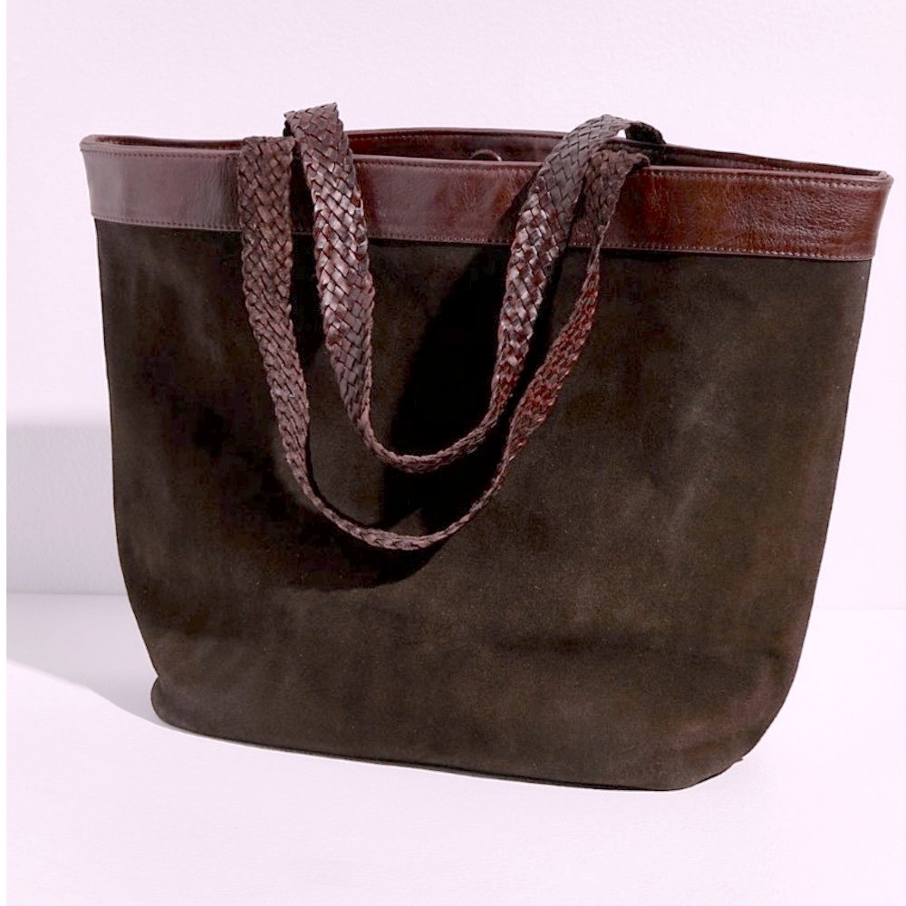 NWT Free People Braided Leather Tote